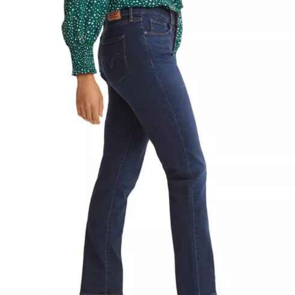 Levi's Classic Mid Rise Straight Leg Blue Jeans30 x 30 Stretch Denim Dark Wash
